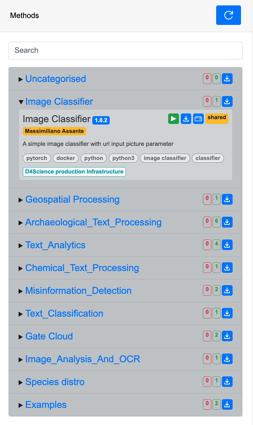 Methods List